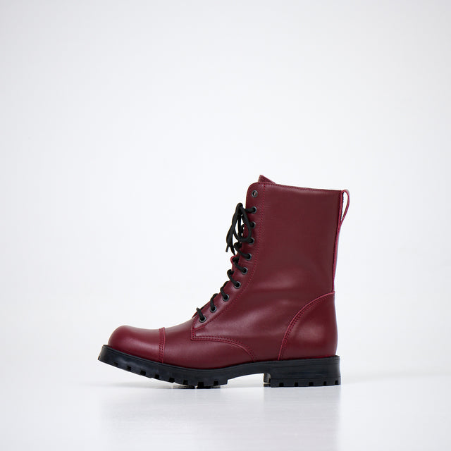 Burgundy boots