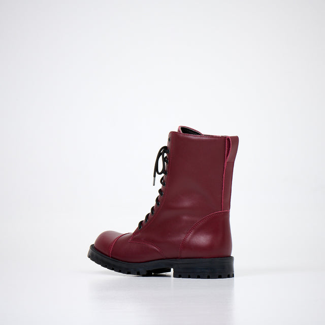 Burgundy boots