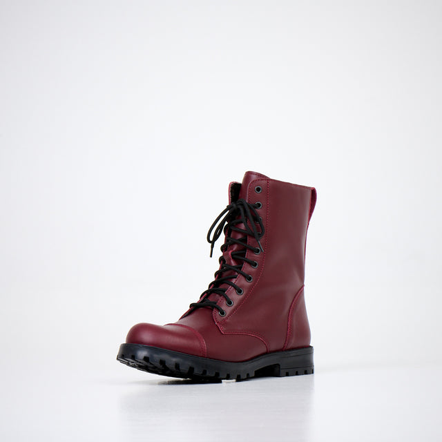 Burgundy boots