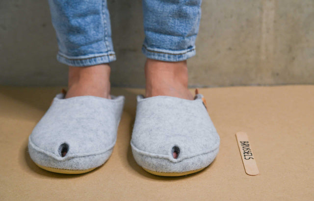 Brussels Slippers - Nordic Grey