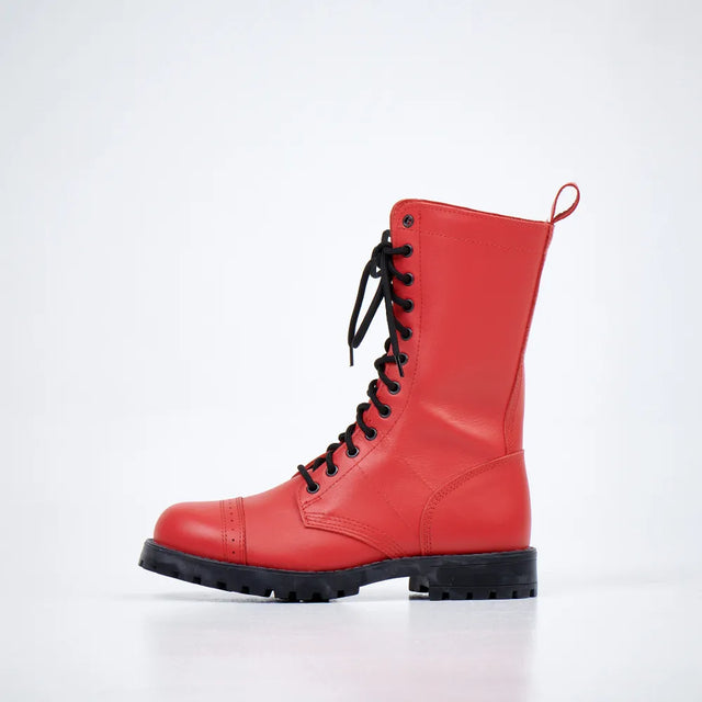 516 High Aviator Boots - Red
