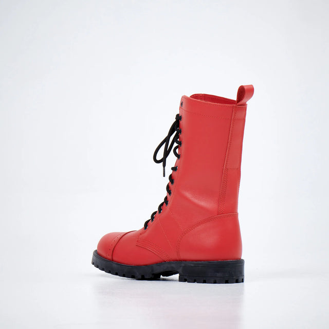 516 High Aviator Boots - Red